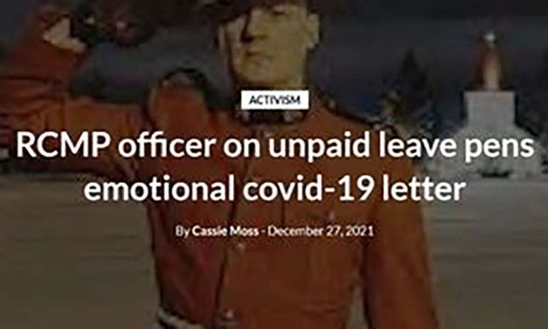 A Royal Canadian Mounted Police (RCMP) Officer Speaks Out