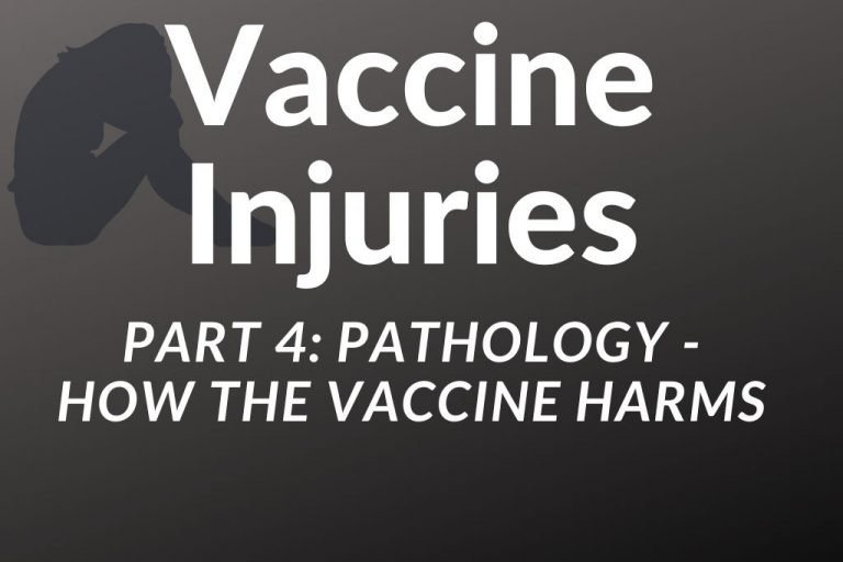 Vaccine Injuries Part 4:  Discover How the Vaccine Harms. The Pathology