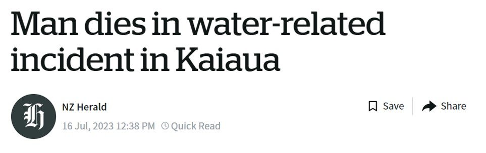 Water Related Deaths Headline 07