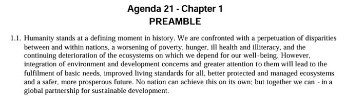 Michael Baker Agenda 21