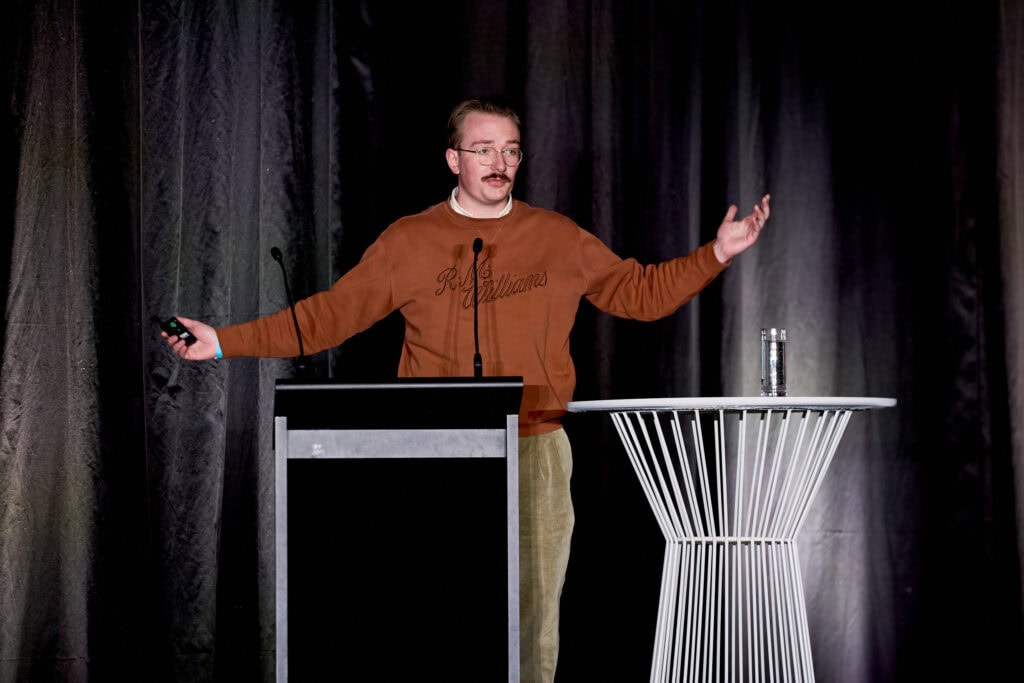 Chris Dekker at NZDSOS Conference 2024 in Auckland - 28 September 2024
